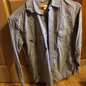 Checkered button down